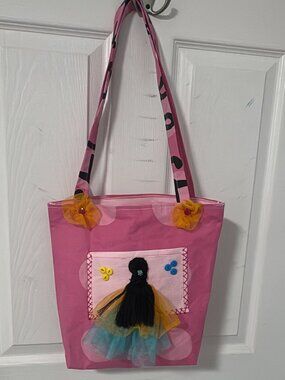 Eco-Friendly Handmade Cotton  – Unique Barbie Doll Design Bag